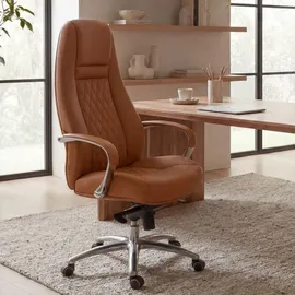 FineBuy Austin Echtleder Caramel