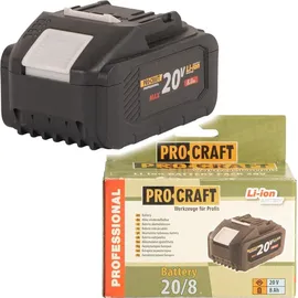 PROCRAFT 20/8 Akku 20 V 8,0 Ah