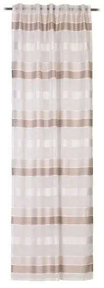 Gözze Fertiggardine Nebos 140 x 245 cm Polyester Grau Schlamm