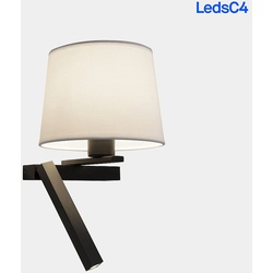 LEDS C4 Wandleuchte HALL SLIM SCREEN RIGHT LED E27 2,2 | 15W 2700K 150lm, ohne Schirm, schwarz LEDS-05-8511-05-82