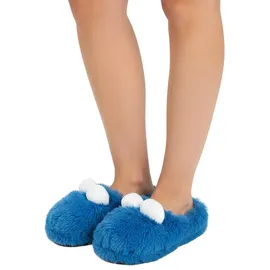 UNITED LABELS Krümelmonster 3D Pantoffeln Blau 35
