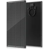 Rvpozwer 18BB 100Watt Solarpanel, N-Type 12 V 100 W Solarmodul, 25% Hocheffiziente Monokristalline PV-Module, IP68-Wasserdichtigkeit und MC4-Anschlüssen für RV, Schiff, Dach (100w)