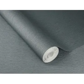 Rasch Textil Vliestapete Uni Sky Lounge 10,05 x 0,53 m 0 g Blau/Grau