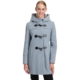 GIL BRET Dufflecoat mit Kapuze in Bright Blue Melange | 44