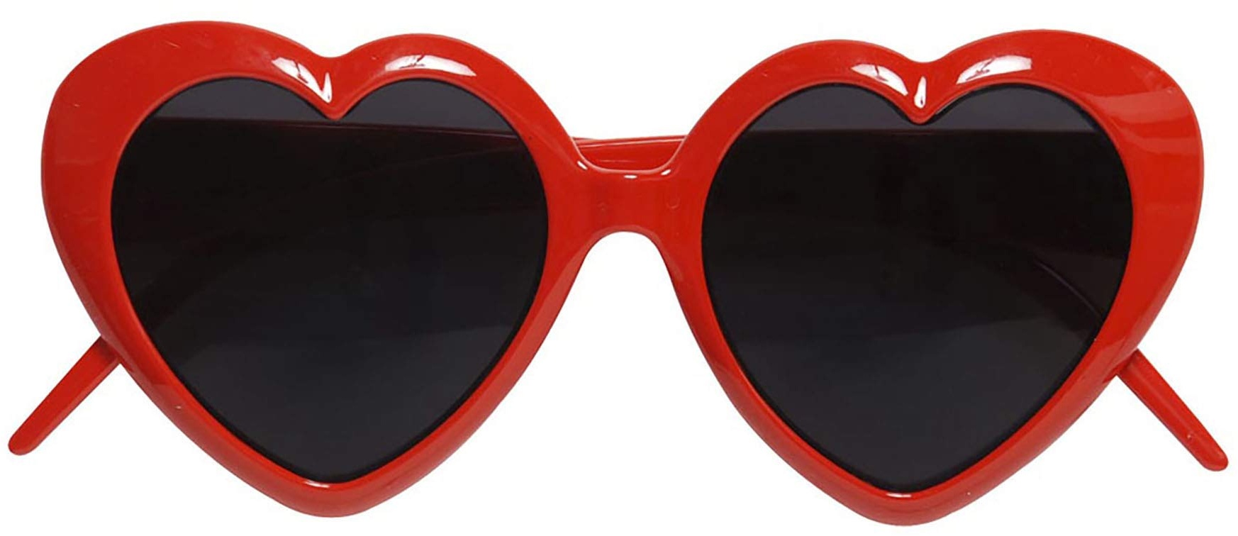 Widmann 6634L - Herzbrille, rot, Sonnenbrille, 50er Jahre, Karneval, Mottoparty