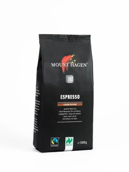 mount hagen espresso, ganze bohne bio 1kg