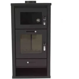 Apex Digital Apex Kaminofen 11,3 kW Stahl Schwarz/Abdeckplatte Kachelofen