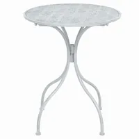 vidaXL Bistro-Set 3-tlg. grau-weiß