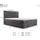 e-meubles Möblo Bett mit bettkasten, Bonell-Matratze und Topper, Doppelbett - Boxspringbett 05 - 140x200 cm, Schlafzimmer, Betten, Boxspringbetten