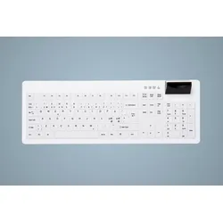 Active Key AK-C8200 Hygiene Tastatur mit Smart ID Card Reader - Deutsch - Weiß