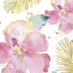 Serviette Flamingo Flower 20tlg. Papier Rosa