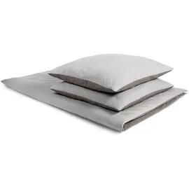Bett1.de Bodyguard Flanell-Silber/Anthrazit 200 x 220 cm + 2 x 80 x 80 cm