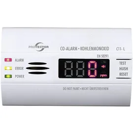 PROTECTOR PROTECTOR Gasmelder C11-L, mit LED-Anzeige, Kohlenmonoxid-Melder 15022