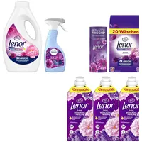 7tlg. Set | Lenor Blütentraum Weichspüler Waschmittel Wäscheparfüm Erfrischer