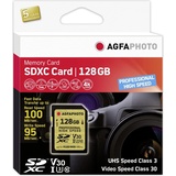 AgfaPhoto SDXC Professional High Speed 128GB Class 10 100MB/s UHS-I