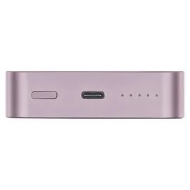 EMOS Powerbank WI 1046, 10000 mAh MagSafe mit Passthrough und Wireless-Charging, USB-C-Ausgang inkl. Kabel - für iPhone, Smartphone, - rosa, B0551S - Rosa