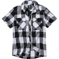 Brandit Textil Check Kurzarmhemd White / Black 7XL