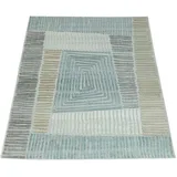 Paco Home Teppich Geometrisches Design Pastell Braun Beige Grau, Grösse:200x290 cm