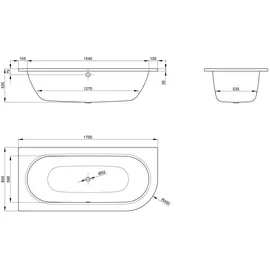 Bette BetteStarlet IV Eckbadewanne 175 x 80 cm (6660-440)