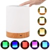 Nachttischlampe Touch Dimmbar mit 10 Farben und 4 Modi, Nachtlicht USB Aufladbar, Tischlampe mit Timing Funktion für Schlafzimmer Wohnzimmer