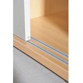 Hammerbacher Schiebetürenschrank V1752S/5/5/RE lichtgrau 1 Fachboden 120,0 x 40,0 x 74,8 cm