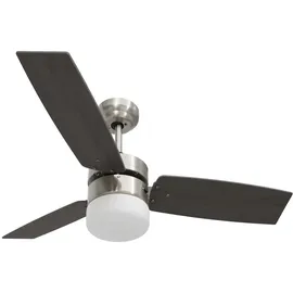 vidaXL Deckenventilator mit Lampe und Fernbedienung 108 cm dunkelbraun