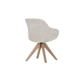 INTERHOME Drehsessel CHILL Textil 60 x 83 x 65 cm Beige drehbar