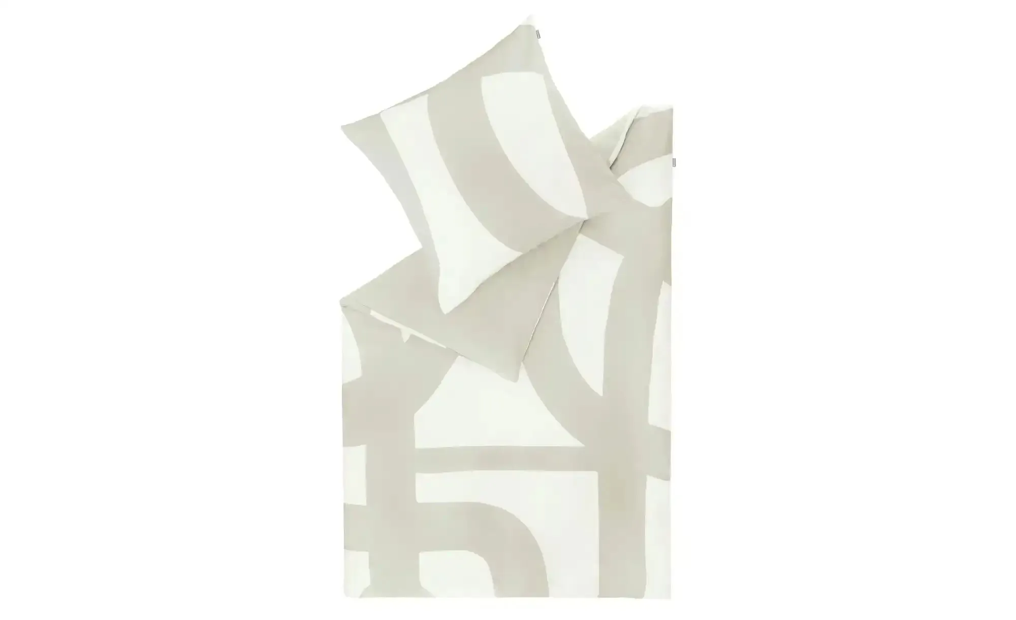 Musterring Satin Wende-Bettwäsche  Scribble , beige , Maße (cm): B: 135