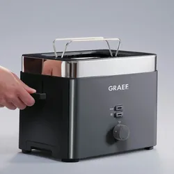 Graef 2-Scheiben Toaster mit Brötchenaufsatz TO62EU