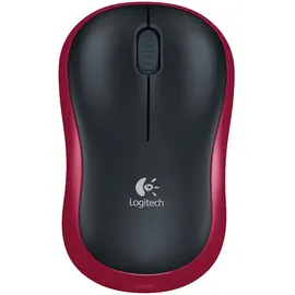 Logitech M185 Wireless Mouse schwarz/rot