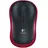 Logitech M185 Wireless Mouse schwarz/rot