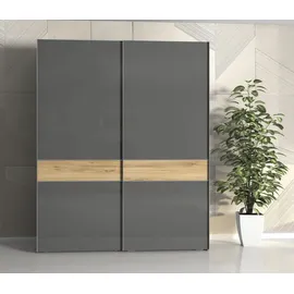 OTTO home Schwebetürenschrank Onyx 182 x 224 x 61 cm Grau