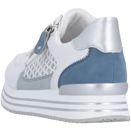 remonte Damen Low-Top Sneaker Blau/Weiß 38