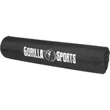 GORILLA SPORTS® Aerobic Langhantel - 130 cm, Set, mit/ohne Polster, Gewichte, 30mm, Federverschlüsse, aus Kunststoff, Schwarz - Langhantelstange, Hantelstange, Krafttraining, Nackenpolster