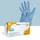 AMPri Cleanclub Einmalhandschuhe Nitril Extra puderfrei, blau Gr. 8, unsterile Nitrilhandschuhe, 100 Stück/Box