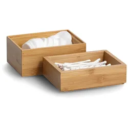 Zeller Aufbewahrungsboxen-Set braun