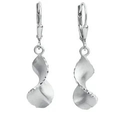 Celesta Ohrhänger 925/- Sterling Silber ohne Stein Ohrringe   Weiss Damen 