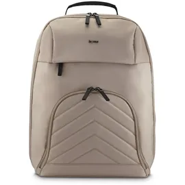 Hama Rucksack für Laptop (Laptopfach gepolstert für Laptops bis 16,2“, Tabletfach für 14,6“, Laptoprucksack mit 2 Vordertaschen und 1 Innenfach, ultraleichter Daypack) beige