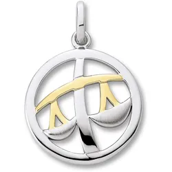 Sternzeichen-Anhänger ONE ELEMENT "Waage Sternzeichen Anhänger aus 925 Silber", silber, Schmuckanhänger, Damen, Waage, Silber 925 (Sterlingsilber), Damen Silber Schmuck Waage