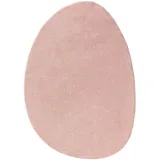 benuta pop Teppich, Rosa, Textil, Beton Optik, Freiform, 80x110 cm, Oeko-Tex® Standard 100, wasserabweisend, Teppiche & Böden, Teppiche