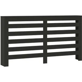 vidaXL Heizkörperverkleidung Schwarz 149x20x82 cm Holzwerkstoff