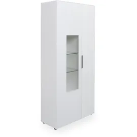 Vitrine Vitreo Neo 90 x 40 x 197 cm Weiß
