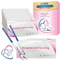 50 Stück Ovulationstest Streifen, Ovaluationstests, Kinderwunsch Ovulationstest, Empfindliche Ovulationstests, 25 miu/ml optimaler Sensitivität, Fruchtbarkeitstest für Frauen Eisprung