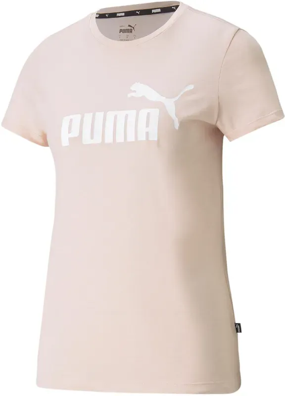 PUMA Essentials Logo Heather T-Shirt Damen lotus heather XS