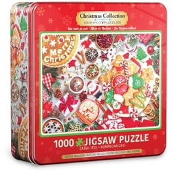 Eurographics 8051-5623 - Weihnachtstisch Puzzledose, 1.000 Blech Puzzle