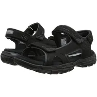 SKECHERS Herren Garver-Louden 64487 Offene Zehensandale mit Riemenverschluss, Schwarz,