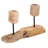 creedwood Kerzenleuchter 2 Lights Holz Beige