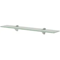 Festnight Glas Schwebendes Regal Wand Glasregal Glasboden Glasablage 60 x 20 cm Dicke von 8 mm Tragfähigkeit bis 10 kg