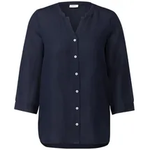 Cecil Leinenmix Tunika mit Knöpfen | Blau