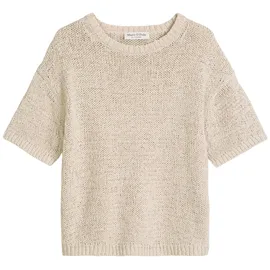 Marc O'Polo Kurzarm Pullover Loose Beige S